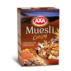 АХА. Мюслі медові з шоколадом хрусткі, 375 гр(4820008122322)