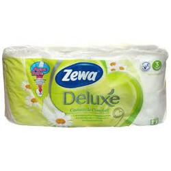 Zewа. Бумага туалетная Deluxe White Ромашка 8шт-уп (7322540055337)