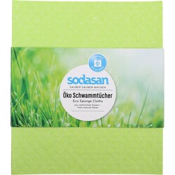 SODASAN. Серветка-губка для вологого прибирання ECO Sponge Cloth 2 шт(4019886005173)