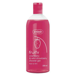 Ziaja. Гель для душу фруктовий журавлина і полуниця 500 мл(5901887018971)