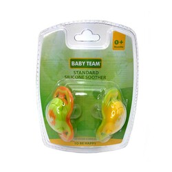 Baby Team. Пустушка силіконова класична 2 шт 6(3013)
