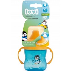 Lovi. Кухоль непроливайка з м'якою насадкою Hot-Cold Бірюзовий 6+, 150 мл(35-321)