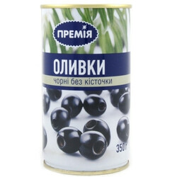 Премія. Маслины черные без косточек 350г (8411995003877)