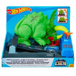 Fisher Price. Ігровий набір Hot Wheels City "Небезпечний трицератопс"(GBF97)