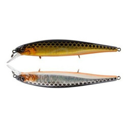 Jackall . Воблер MagSquad 128SP 128mm 21.0 HL Gold & Silver Black (1699.22.04)