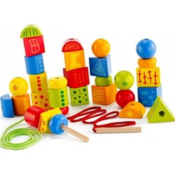 Hape. Шнуровка с геометрическими фигурами (E1019)