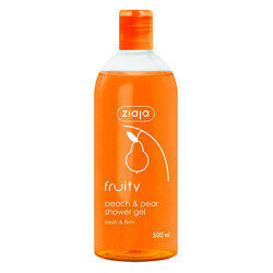 Ziaja. Гель для душу фруктовий персик і груша 500 мл(5901887018957)
