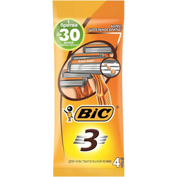 BiC. Бритва 3 Sensitive 4шт (3086126691862)