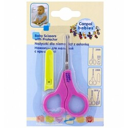 Ножницы безопасные Canpol c колпачком. (2-809)