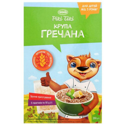 Премія Рікі Тікі. Крупа гречневая в пакетиках Премія Рікі Тікі 5 шт х 50 гр(4824034051090)