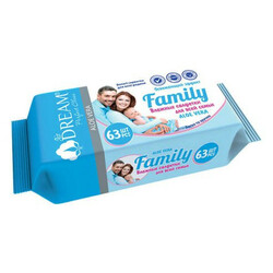 Air Dream. Серветки вологі Family 63 шт(4820194350011)