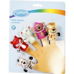 Lindo. Набір гумових іграшок на пальці(4890210002651)