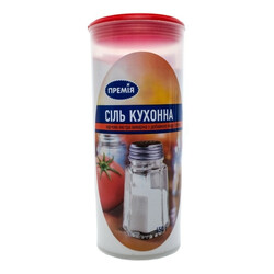 Премія. Сіль Премія Екстра кухонна харчова з додаванням йоду і фтору 450 г( 4824024026978)