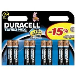 Duracell.Батарейки AA (LR06) MX1500 TurboMax 8 шт.