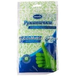 Премія. Перчатки хозяйственные латексные с ароматом алоэ М (  4824034046195)