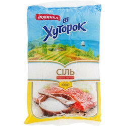 Хуторок. Соль Хуторок Морская пищевая 1 кг(4820101714028)