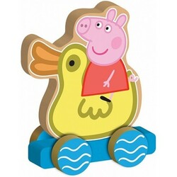 Peppa. Деревянная игрушка-каталка "Веселое путишествие"  (24444)