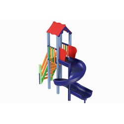 Kidigo. Дитячий комплекс Міні з пластиковою гіркою Спіраль(11514)