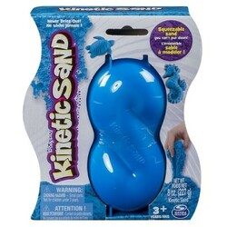Kinetic Sand & Kinetic Rock. Песок для детского творчества - KINETIC SAND NEON (голубой, 227 г) (714