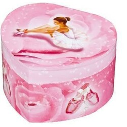 Trousselier .Музична скринька Велике серце, Балерина, світиться в темряві(3457010309741)