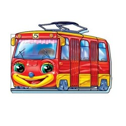 Ранок. Забавні машинки: Трамвай(132457)