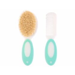 Baby Team. Набір гребінця і щітки з натуральної щетини 0 мес +  (7106)