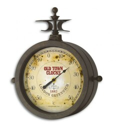 TFA. Часы настенные "Nostalgia", с термометром, металл, 270x95x295 мм (603011)