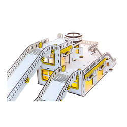 GoodPlay. Гараж для машинок 32х57х27 Гоночна база з підсвічуванням(G002)