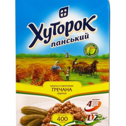 Хуторок . Крупа Хуторок Панский гречневая 400г (4820101711065)