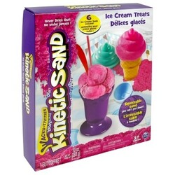 Kinetic Sand & Kinetic Rock.  Набор песка для детского творчества - KINETIC SAND ICE CREAM (розовый,