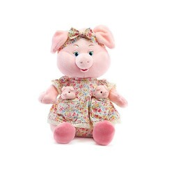 Lava. М'яка іграшка Свинка з поросятами(LA8298)