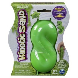 Kinetic Sand & Kinetic Rock. Песок для детского творчества - KINETIC SAND NEON (зеленый, 227 г) (714