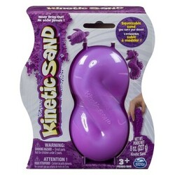 Kinetic Sand & Kinetic Rock. Песок для детского творчества - KINETIC SAND NEON (фиолетовый, 227 г) (