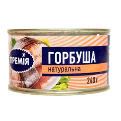 Премія. Горбуша натуральна №5 ж.б 240 г(4824034019311)
