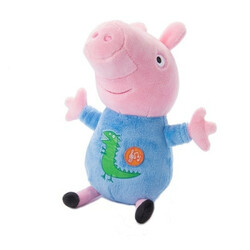 Peppa.  Мягкая игрушка -  ДЖОРДЖ С ВЫШИТЫМ ДРАКОНОМ (озвуч., 25 см)  (30116)