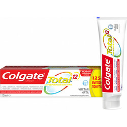 Colgate . Паста зубна Colgate Total 12 Чиста м'ята 125мл(6920354817076)