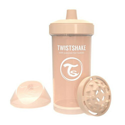 Twistshake. Дитяча чашка 360мл 12+мес Бежева   (69897)