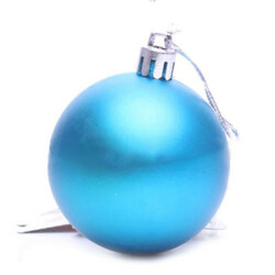 Прикраса ялинкова Шар синій пластик 6см(0260004148508)