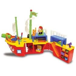 Kiddieland. Игровой набор Kiddieland Пиратский Корабль (на колесах, свет, звук)
