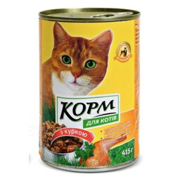 Повна Чаша. Корм Курица Для котов 415г (4824034015764)