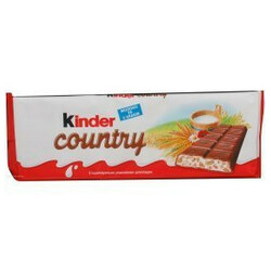 Kinder. Шоколад молочный Kinder Кантри с злаками 94гр(8000500167663)