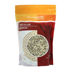 PeruvianONE Superfoods.  Киноа PeruvianONE Superfoods суміш біло-червоно-чорна 500 г(7758021000679)