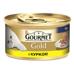 Gourmet. Корм Purina Gold паштет з куркою 85 г(7613031381494)