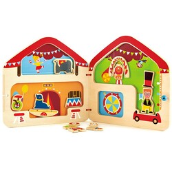Hape. Деревянная книга Цирк (E3017)