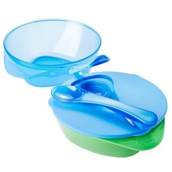 Tommee teppee. Тарілочка з кришкою і ложечкою, 2 шт.(30060)