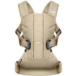 BabyBjorn. Рюкзак-кенгуру Baby Carrier One Birchwood Beige Cotton Mix (093078-A)