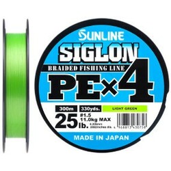Sunline . Шнур Siglon PE х4 300m №1.5-0.209 mm 25lb-11.0 kg(1658.09.41)