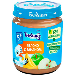 Беллакт. Пюре "Яблоко с бананом" 5 мес+ 100 г (4814716000232)