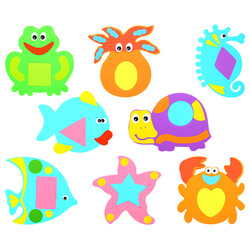 Aquababy. Набор игрушек для купания Аквапазлы (12082029)