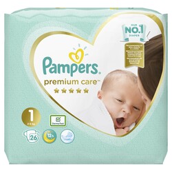 Pampers. Підгузники Pampers Premium Care Розмір 1(2-5 кг) 26 шт(8001841104614)